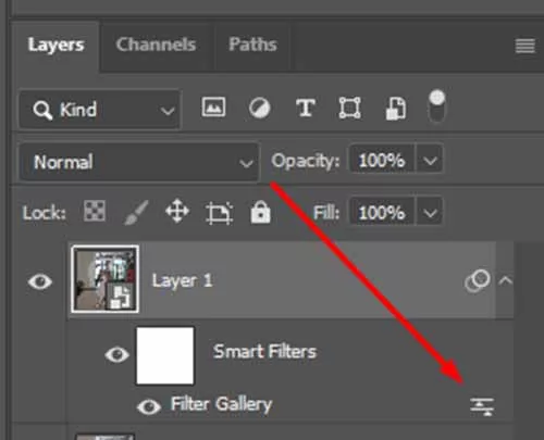Ảnh chụp cận cảnh bảng Layer