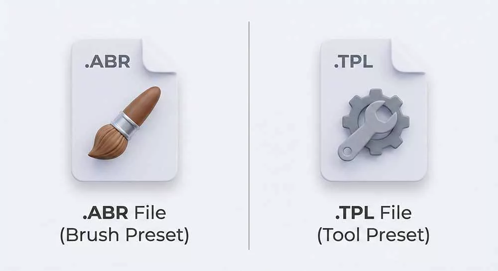 Ảnh so sánh icon của 2 loại file