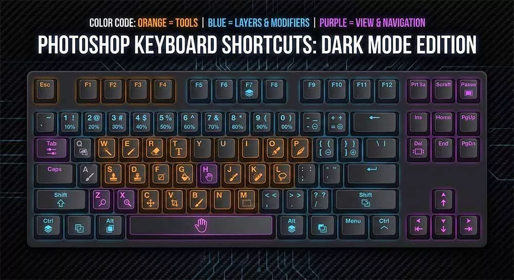 Bản đồ phím tắt Photoshop - Vũ khí bí mật của Designer