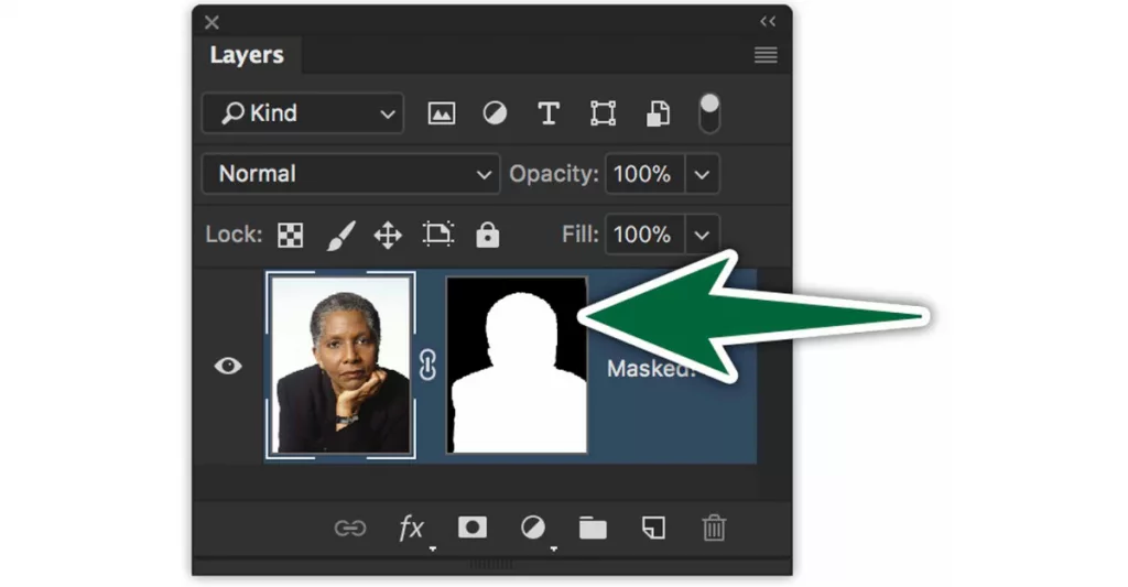 Cơ chế hoạt động của Layer Mask - Trắng hiện, Đen ẩn