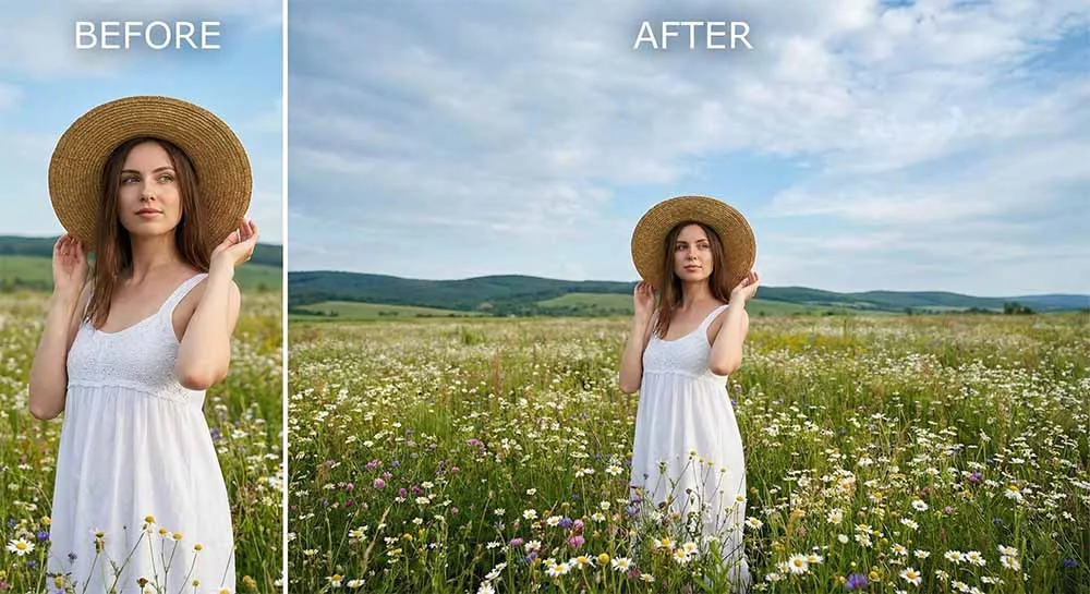 Generative Expand biến ảnh dọc thành ảnh ngang chỉ trong 1 nốt nhạc