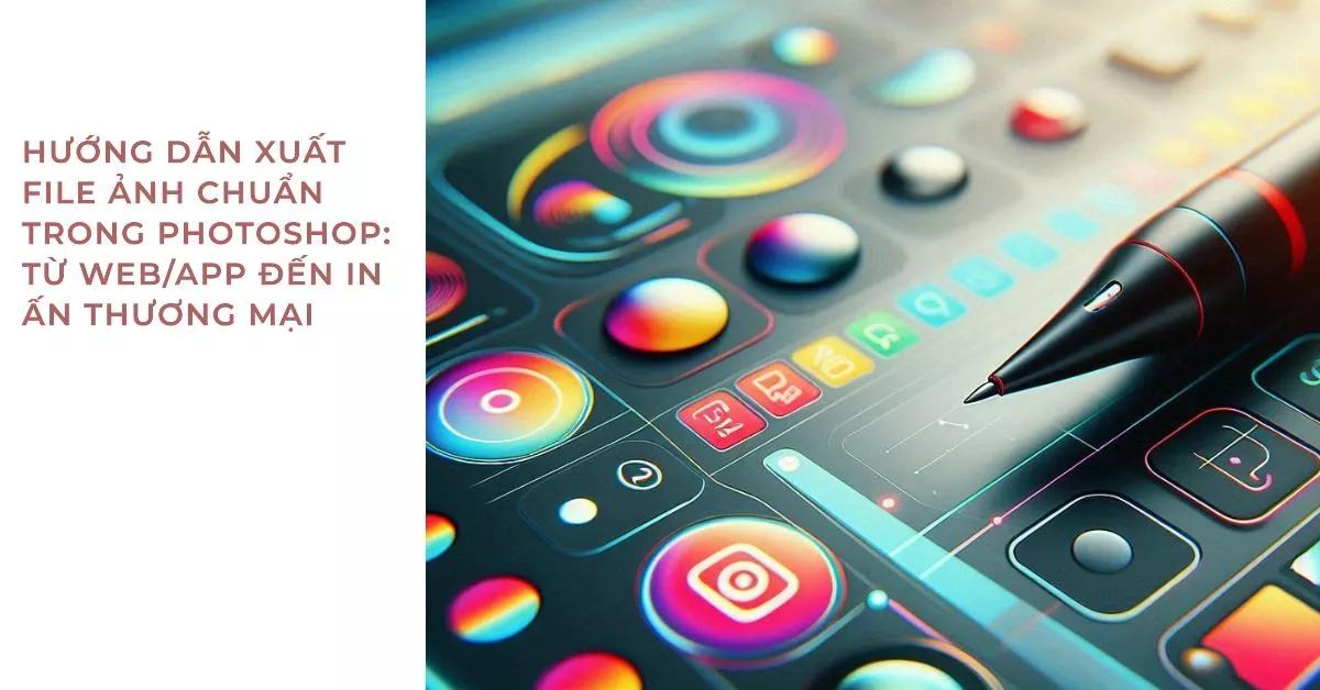 Hướng dẫn xuất file ảnh chuẩn trong Photoshop: Từ Web/App đến in ấn thương mại