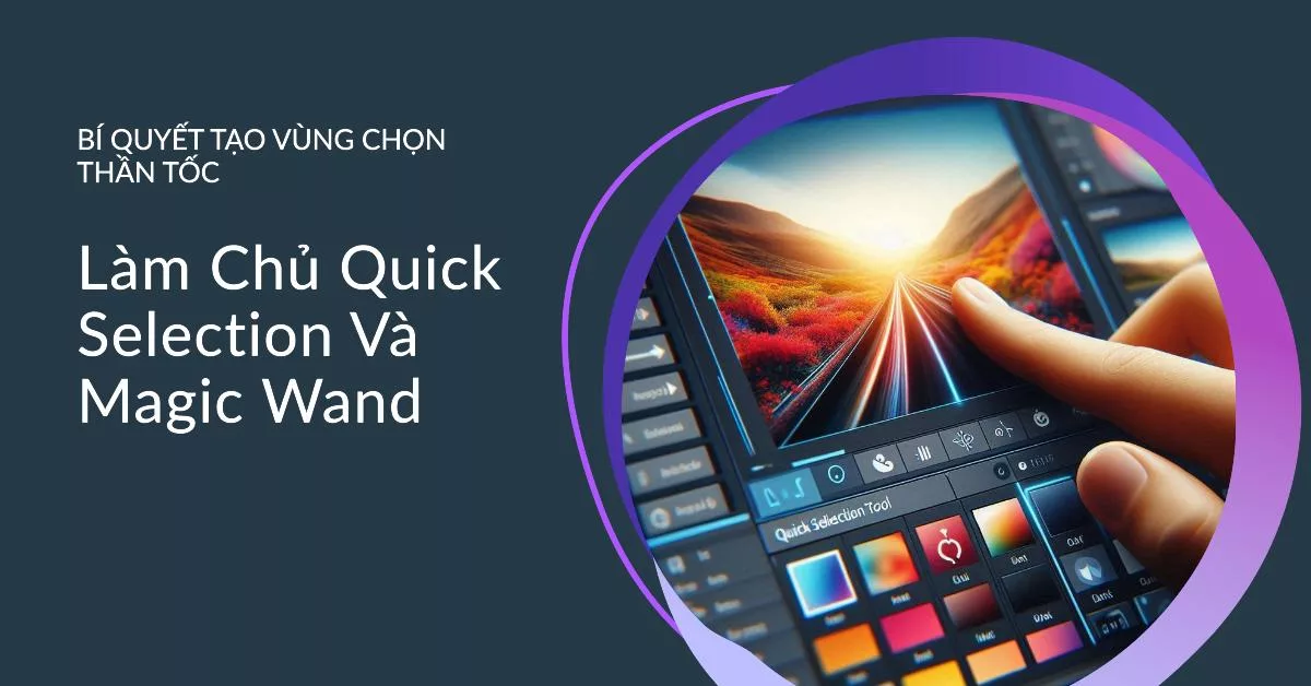 Làm chủ Quick Selection và Magic Wand: Bí quyết tạo vùng chọn “Thần tốc”